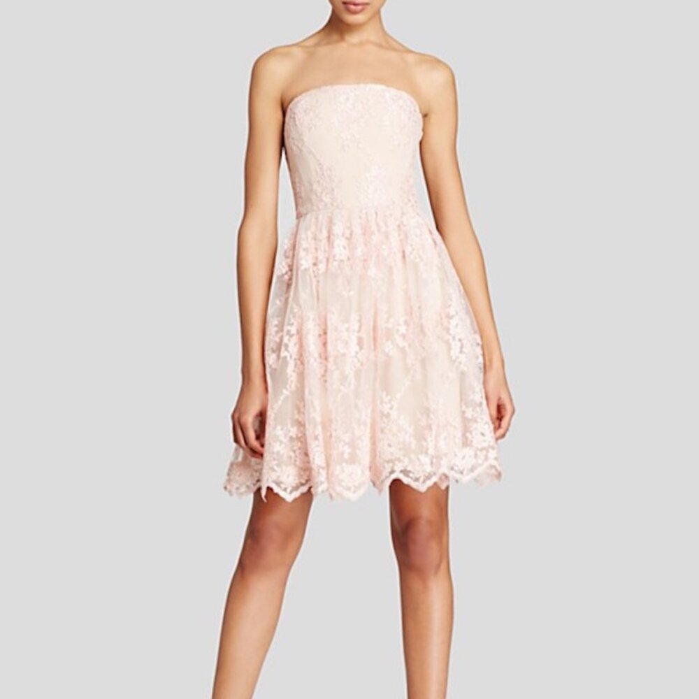 Vera Wang Lace Tulle Dress